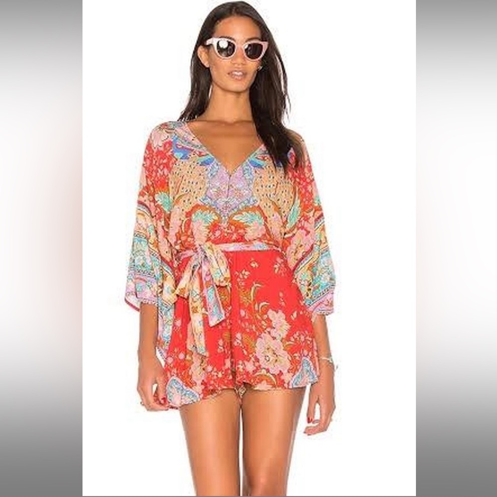 Spell And The Gypsy Red Ruby Lotus Playsuit Rompe… - image 1